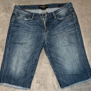 Lucky Brand Women's Dark Blue Denim Shorts